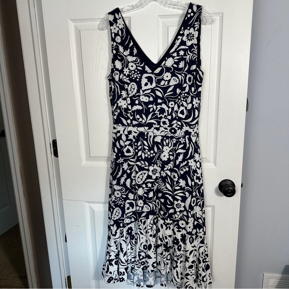 Boden Elisa jersey dress, blue/white, ombre, size 10, summer, travel, beach - Picture 1 of 9